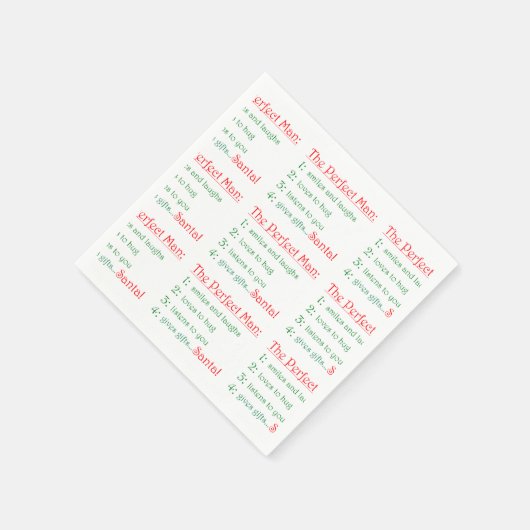 De perfecte Man-papieren luiers Servetten (Hoek)