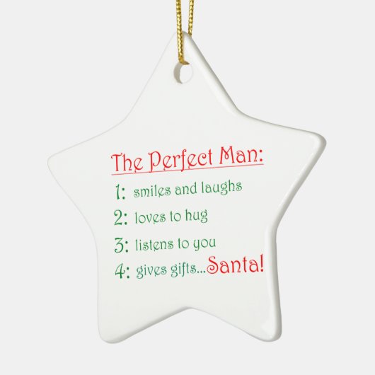 De perfecte Man-stervormgeving Keramisch Ornament (Links)