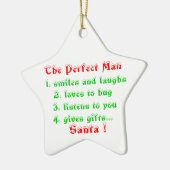De perfecte Man-stervormgeving Keramisch Ornament (Links)