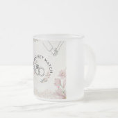 De perfecte match bruiloft matglas koffiemok (Voorkant rechts)