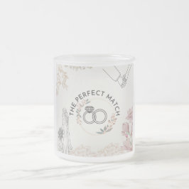 De perfecte match bruiloft matglas koffiemok
