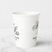 De perfecte match bruiloft partij levert op maat papieren bekers (Links)