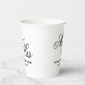 De perfecte match bruiloft partij levert op maat papieren bekers (Rechts)