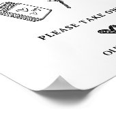 De perfecte match bruiloft teken poster (Hoek)