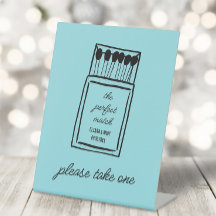 De perfecte match Doodle Matchbook bruiloft gunst