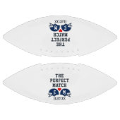 De perfecte match Football bruiloft monogram (Panelen)