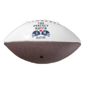 De perfecte match Football bruiloft monogram (Gedraaid 270)