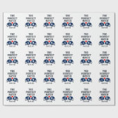 De perfecte match Football bruiloft monogram Cadeaupapier (Vlak)