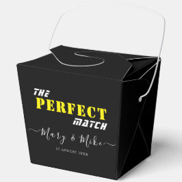 De PERFECTE MATCH - Grote Take Out Gunst Box Bedankdoosjes