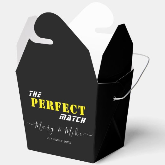 De PERFECTE MATCH - Grote Take Out Gunst Box Bedankdoosjes (Open)