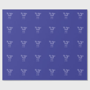 De perfecte match koningsblauw luxe voeg koppel na cadeaupapier