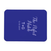 De perfecte match koningsblauw luxe voeg koppel na magneet (Horizontaal)