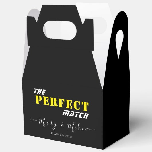 De PERFECTE MATCH - Medium Gable Favoriet Box Bedankdoosjes (Open)