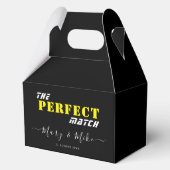 De PERFECTE Match - Medium Gevel Favor Doos Bedankdoosjes (Voorkant)