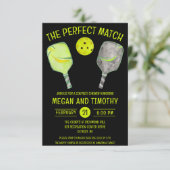 De perfecte match Pickleball Couples Vrijgezellenf Kaart (Staand voorkant)
