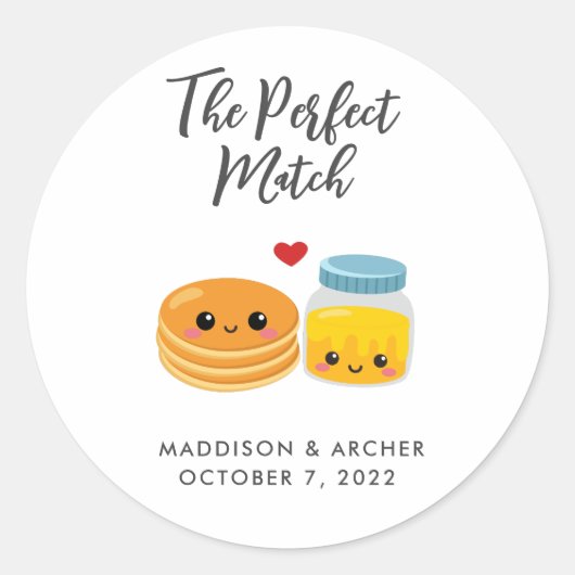 "De Perfecte Match" Stickers (Voorkant)