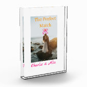 De perfecte match trouwkoppel foto retro roze (Links)