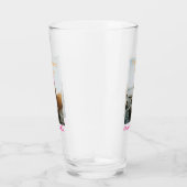 De perfecte match trouwkoppel foto retro roze glas (Rechts)