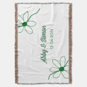 De perfecte match voeg koppel naam datum textuur j deken (Voorkant Verticaal)