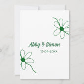 De perfecte match voeg koppel naam datum textuur j save the date (Achterkant)