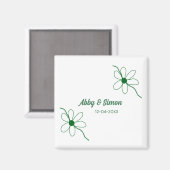 De perfecte match voeg koppelnaam datum textuur ja magneet (Voorkant / Achterkant)