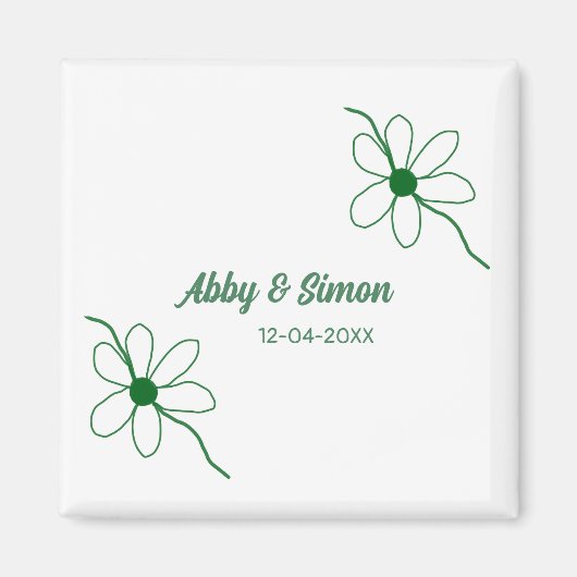 De perfecte match voeg koppelnaam datum textuur ja magneet (Voorkant)