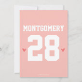 De perfecte match Voetbal bruiloft uitnodiging (Achterkant)