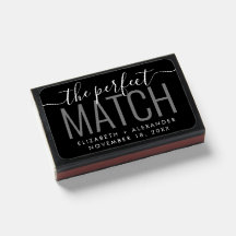 De perfecte matchboxen voor moderne bruiloft