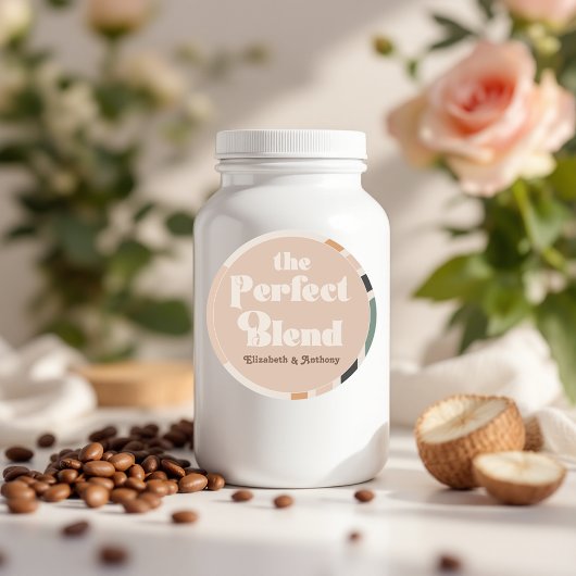 De perfecte mix Boho Round Wedding Favoriet Ronde Sticker