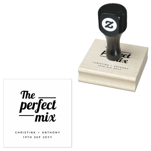 De perfecte Mix Bold Typography Weddenschap Rubberstempel (Gestempeld)