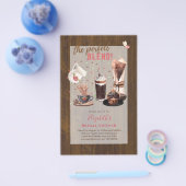 De Perfecte Mix BRIDAL SHOWER Uitnodigingen COFFEE Flyer (Enkel)