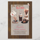 De Perfecte Mix BRUIDSSCHMAK Uitnodigingen COFFIE Flyer (Voorkant)