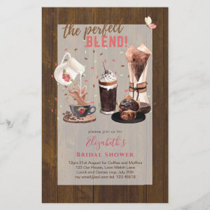 De Perfecte Mix BRUIDSSCHMAK Uitnodigingen COFFIE Flyer