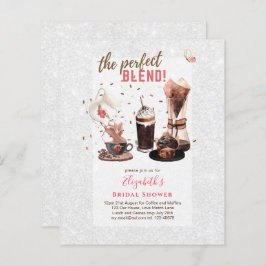 De Perfecte Mix BRUIDSSCHMAUS Uitnodigingen COFFIE