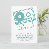 De Perfecte Mix Bruiloft Bewaar de Datum {aqua} Save The Date (Staand voorkant)
