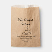 De perfecte mix, bruiloft dank u koffie bedankzakje (Voorkant)