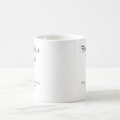 De perfecte mix, bruiloft dank u stijlvolle chique koffiemok (Center)