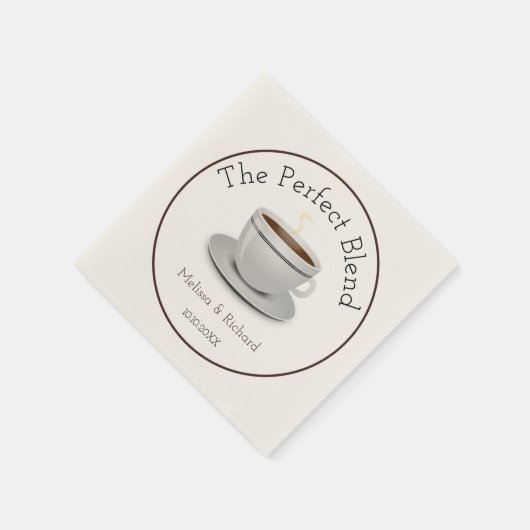 De perfecte mix bruiloft douche servet (Hoek)