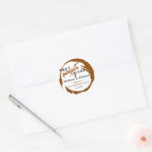 De perfecte mix bruiloft gunsten ronde sticker (Envelop)
