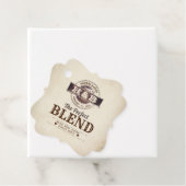De perfecte mix bruiloft koffie bedankjes labels (In situ)