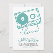 De Perfecte Mix Bruiloft Save the Date {aqua} (Voorkant)