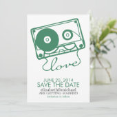 De Perfecte Mix Bruiloft Save the Date {groen} Kaart (Staand voorkant)