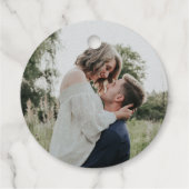 De perfecte mix citaat - foto bruiloft gouden foli bedankjes labels (Achterkant)