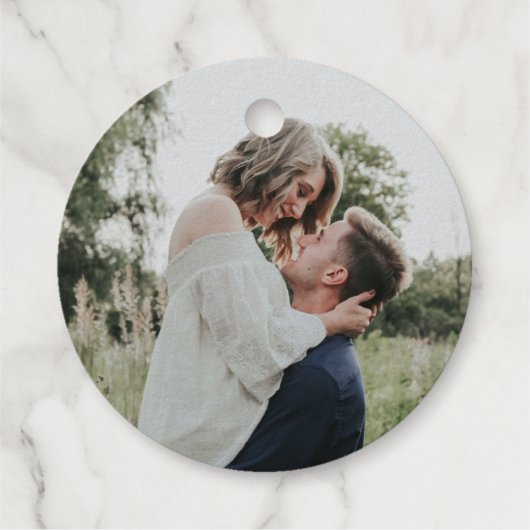 De perfecte mix citaat - foto bruiloft gouden foli bedankjes labels (Achterkant)