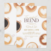 De Perfecte Mix Coffee Koppels Bruiloftfeest Kaart (Voorkant / Achterkant)