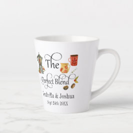 De Perfecte Mix Fantasievolle Trouwkoffie Latte Mok