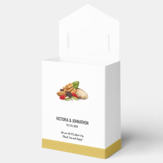 De perfecte Mix Fruit bedankt je bruiloft. Bedankdoosjes (Geopend)