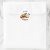 De perfecte Mix Fruit bedankt je bruiloft. Ronde Sticker (Tas)