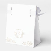 De perfecte mix gouden kersenbloesem monogram bedankdoosjes (Achterkant)