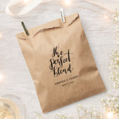 De perfecte mix kalligrafie script bruiloft bedankzakje (Geknipt)